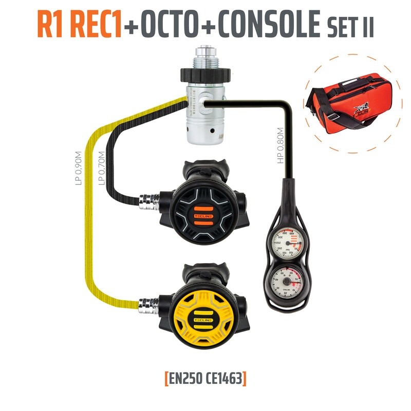 Regulator R1 - REC1 set II (octo + console SPG, DEPTH)