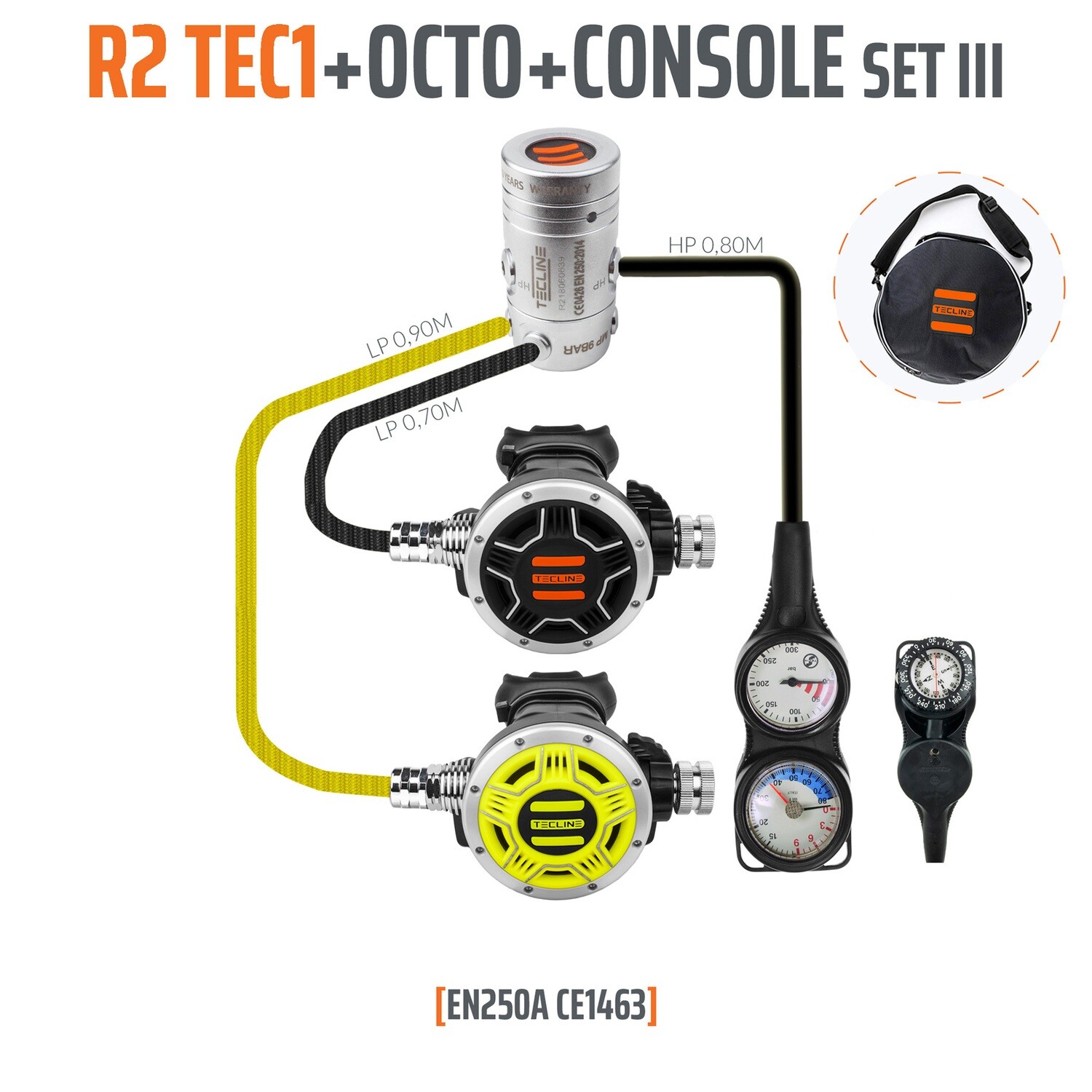Regulator R2 TEC1 set III with octo and 3 elements console