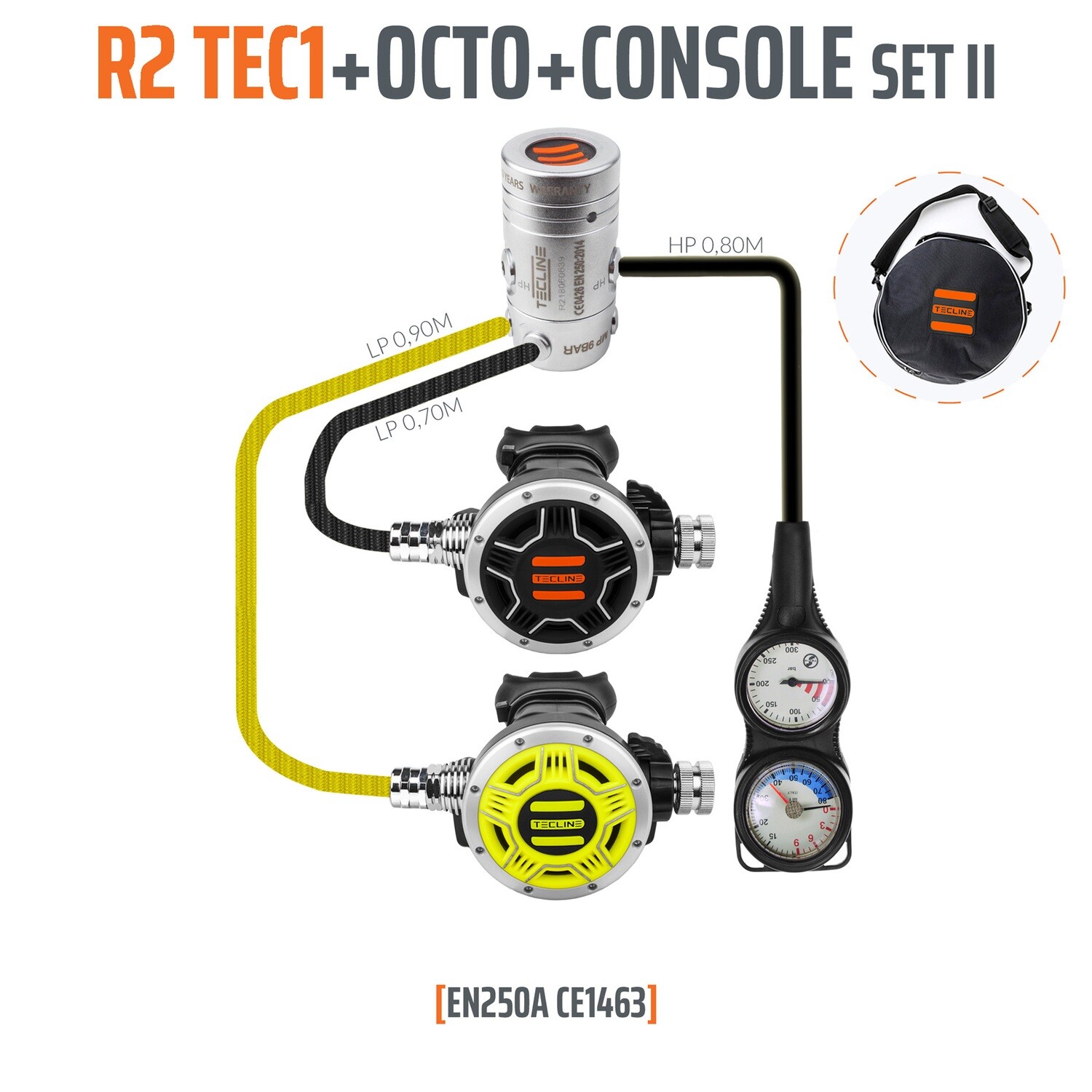 Regulator R2 TEC1 set II with octo and 2 elements console
