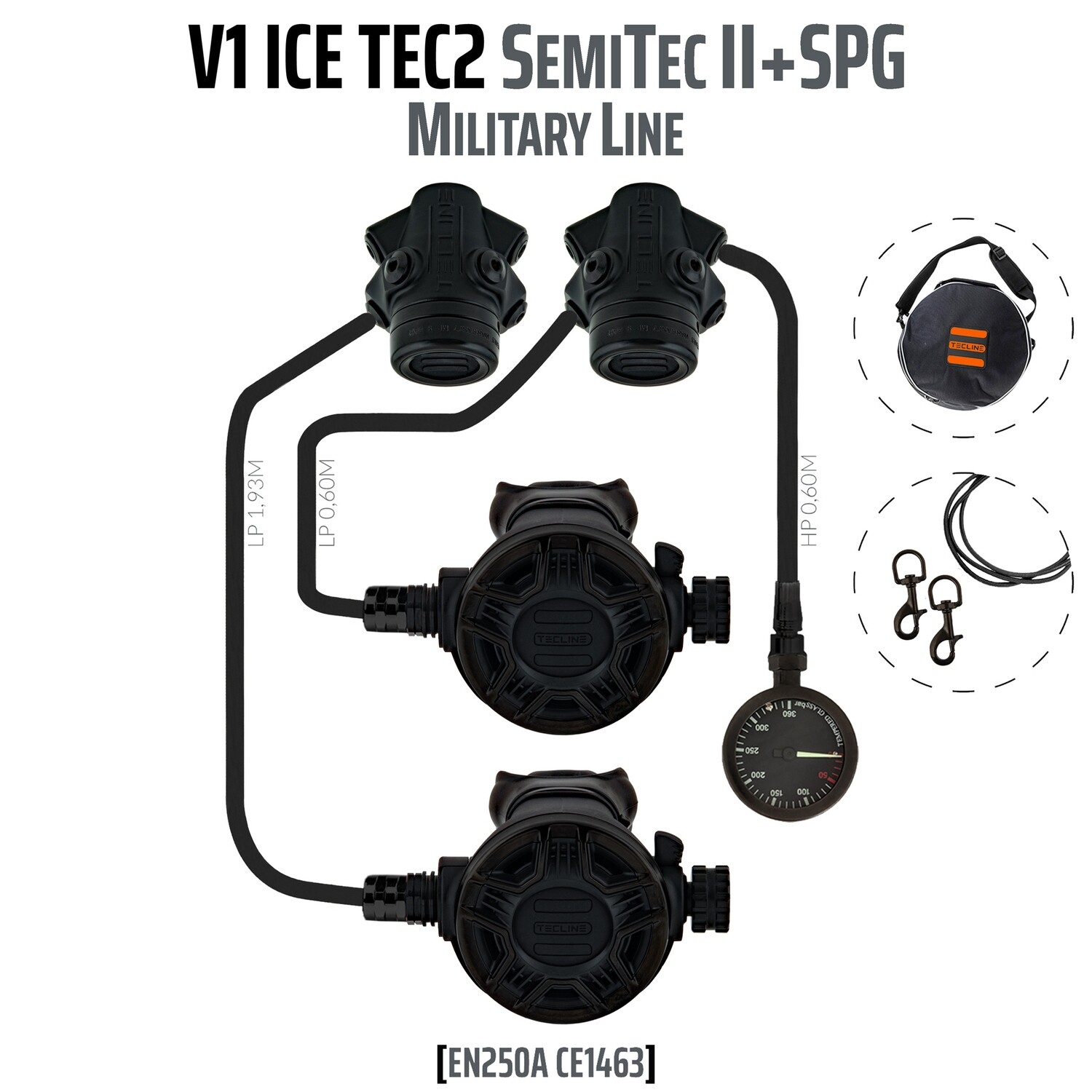 REGULATOR V1 ICE TEC2 REV. SEMI TEC II WITH SPG MILITARY LINE