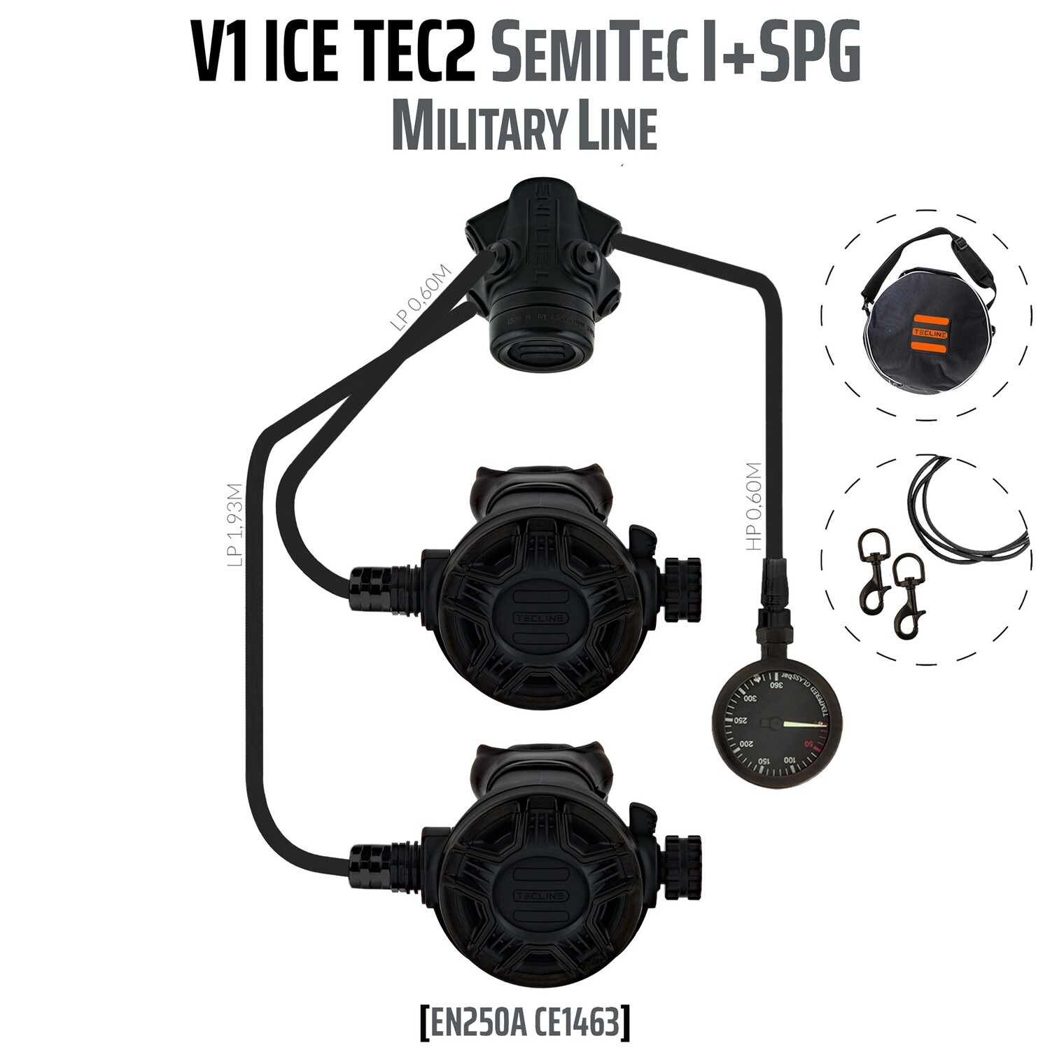 Regulator V1 ICE TEC2 rev. SemiTec I set with SPG -  Military Line