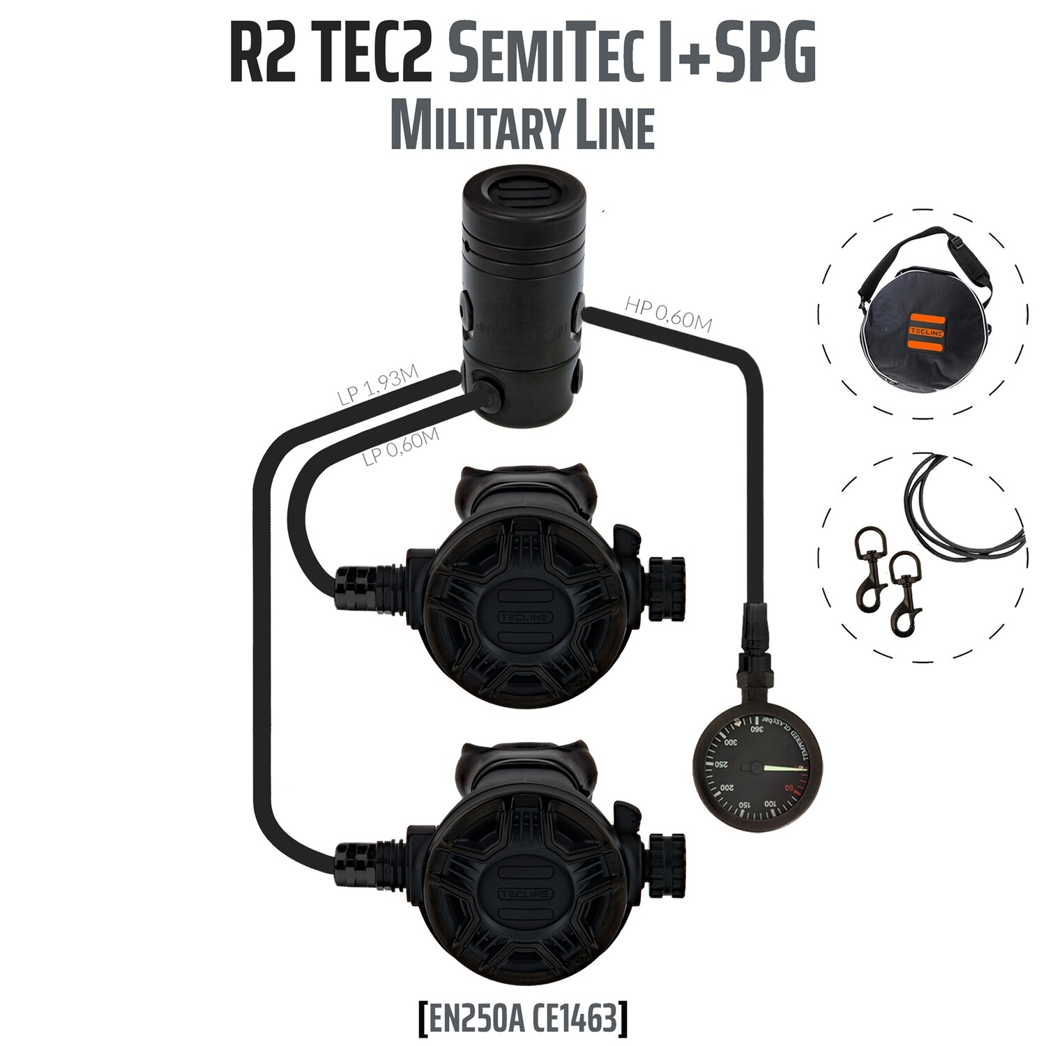 Regulator R2 TEC2 rev. SemiTec I set with SPG - Military Line