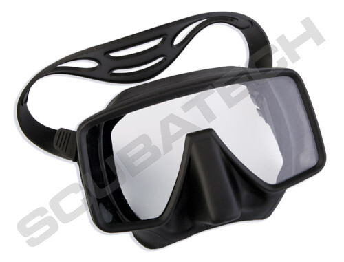 Mask frameless classic, black silicon