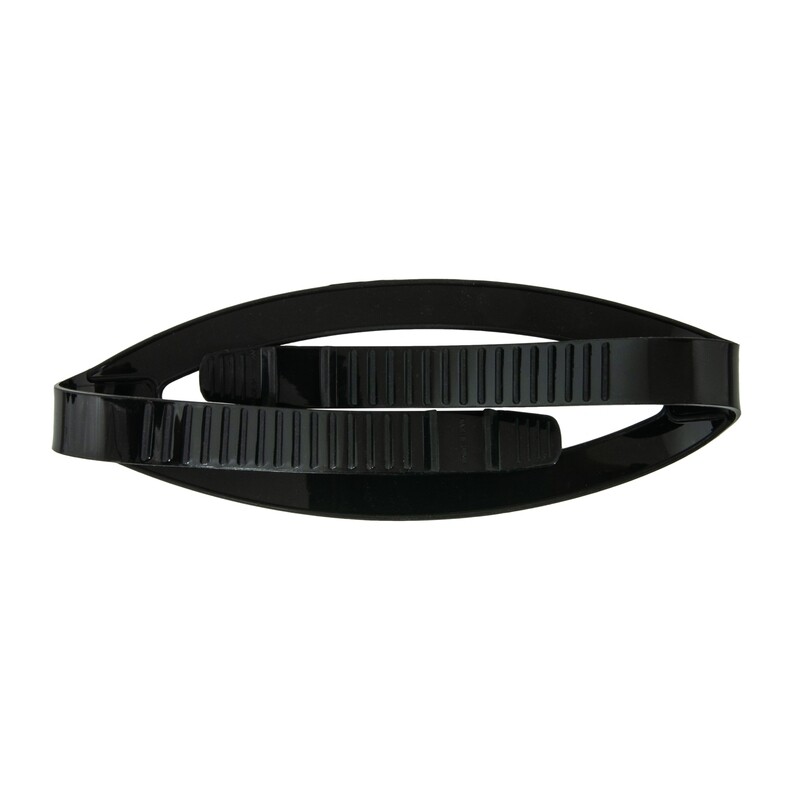 silicone mask strap black