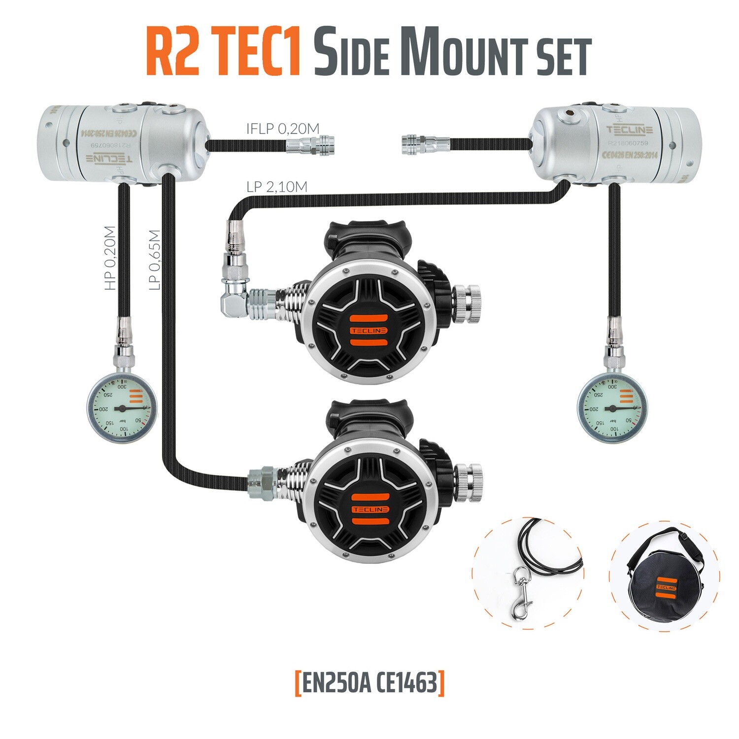 regulator R2-TEC1  SIDEMOUNT SET