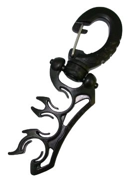 Slangenhouder W/Clip 3 slangen, Kleur: Zwart