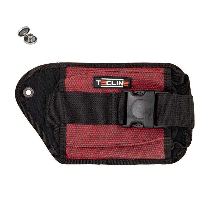 Weight pocket DOUBLE RIGHT RED KEVLAR, SS bolt included
