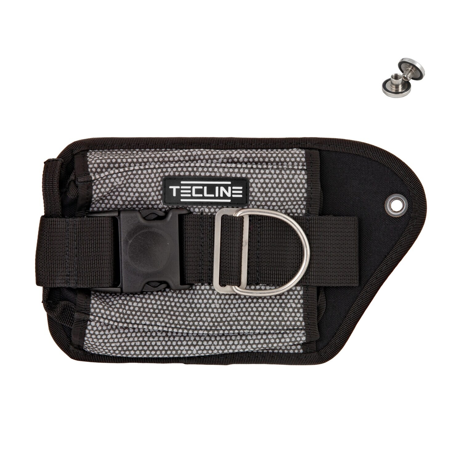 Weight pocket DOUBLE LEFT GREY KEVLAR, SS bolt included