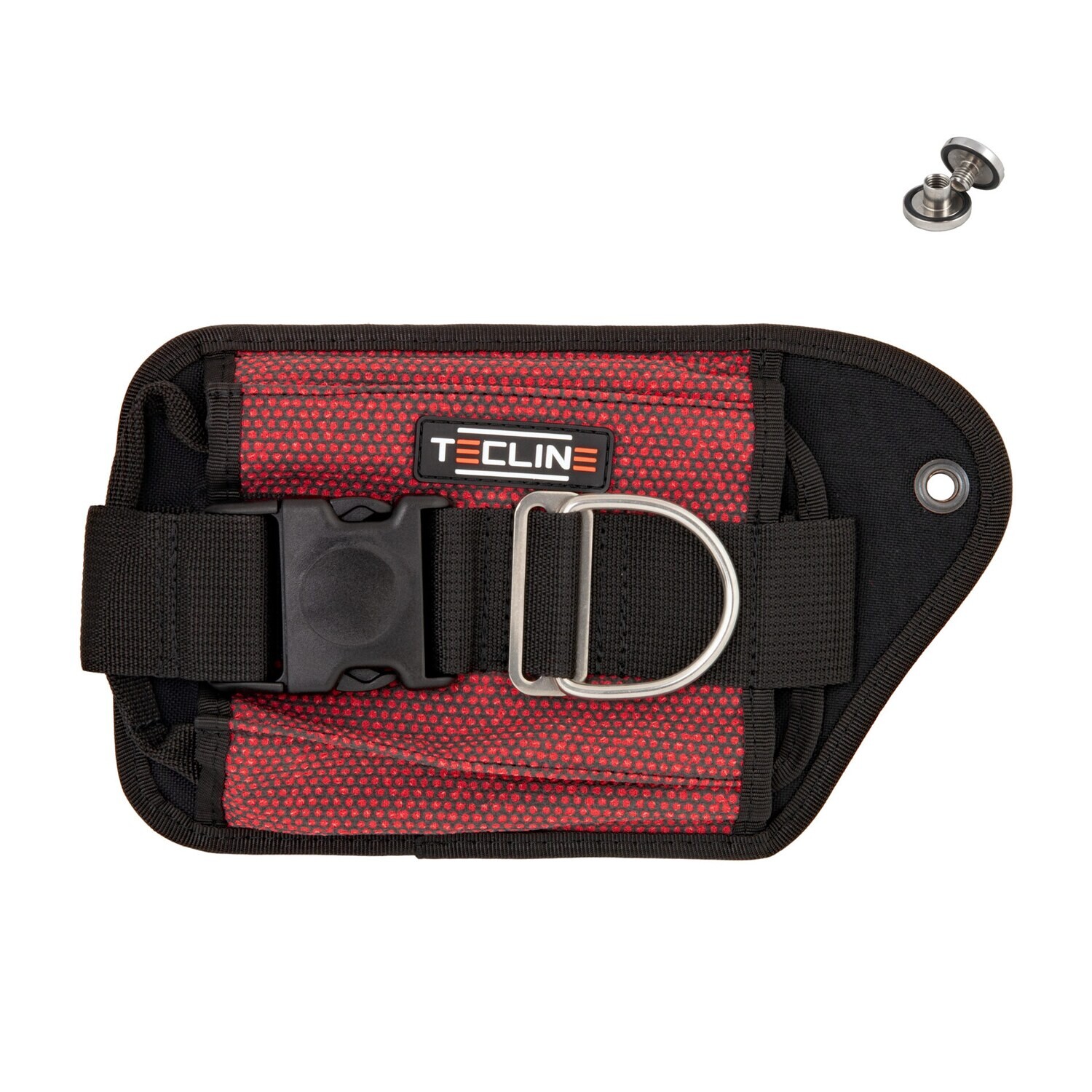Weight pocket DOUBLE LEFT RED KEVLAR, SS bolt included