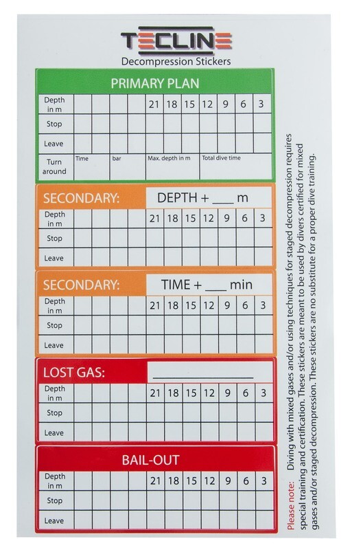 stickers DECOMPRESSION (set of 5) (10,5 x 4cm)