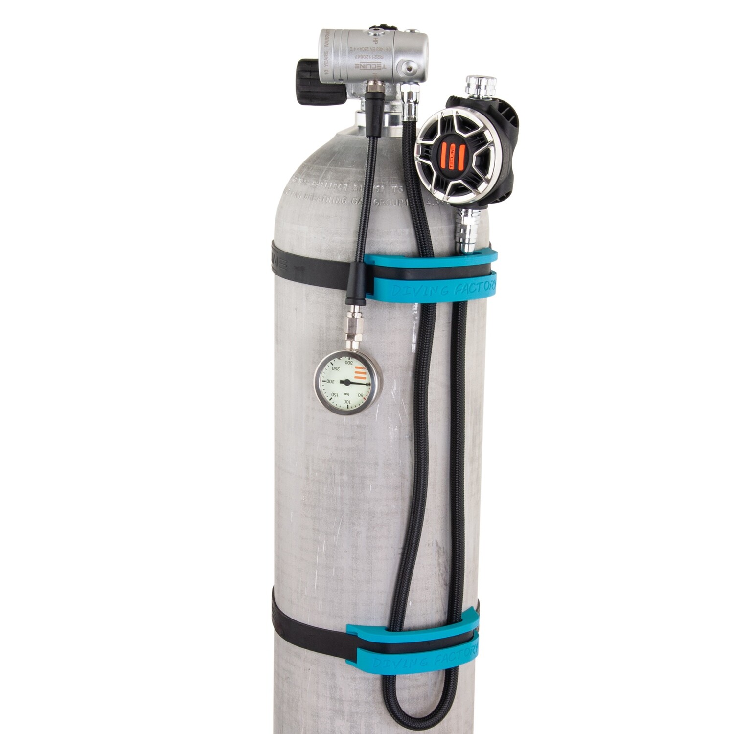 Hose holders, for 11,1 L tank, blue