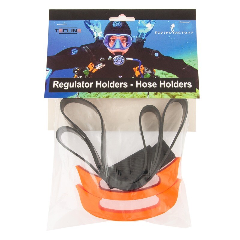 Hose holders, for 7 L tank, orange