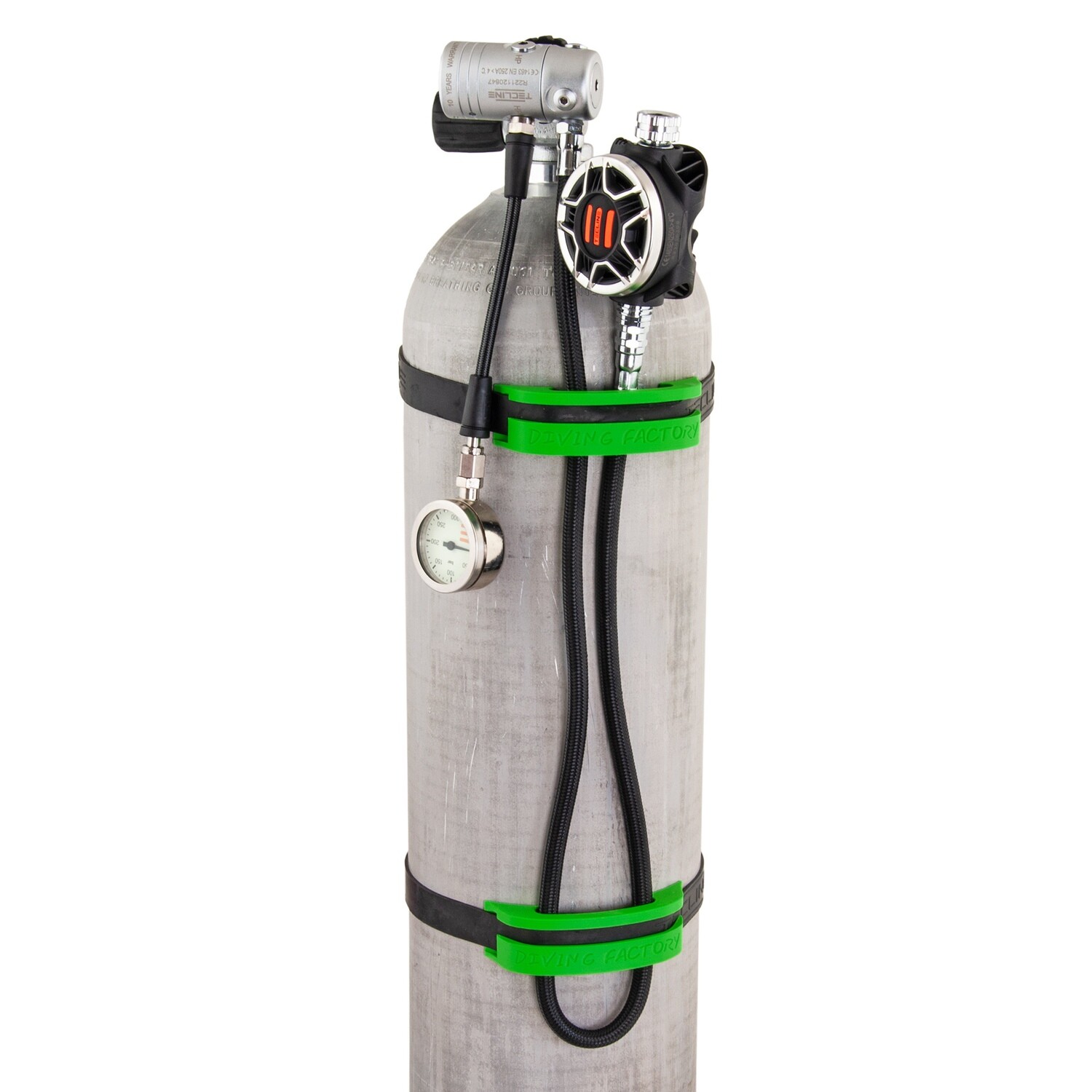 Hose holders, for 7 L tank, green