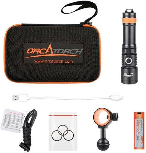 Orcatorch D710V Dive Light