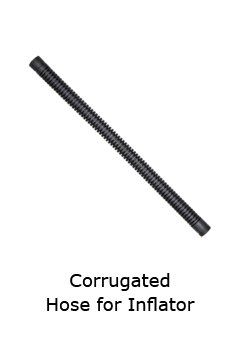 Corrugated hose for inflator XDeep