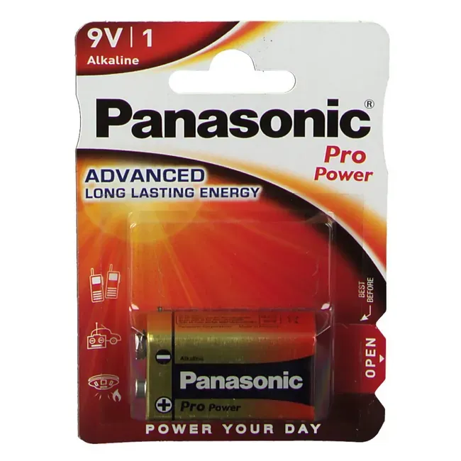 PANASONIC  9V-SIZE (6LR61)  ALKALINE (1pc)