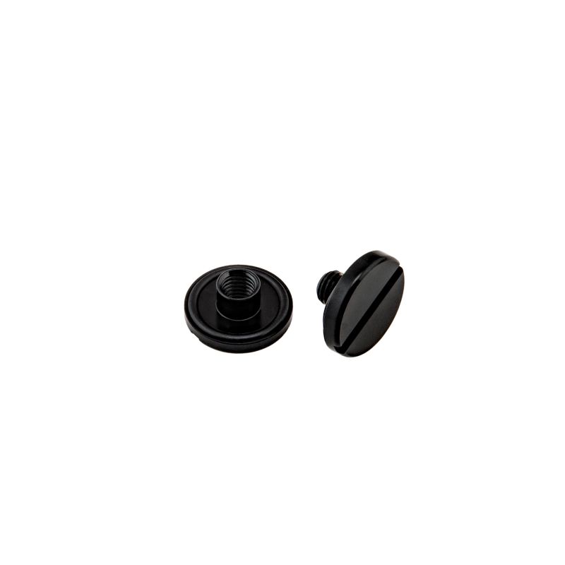 SS nut and bolt with o-ring short (10 mm), black - Military Line
