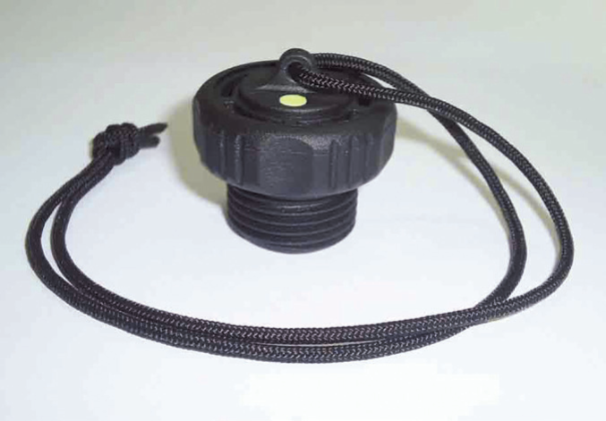 Plastic DIN plug valve cap