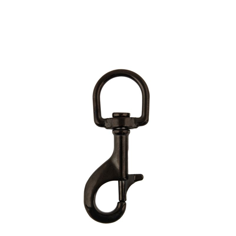 SS bolt snap 88 mm, D type eye, black - Military Line