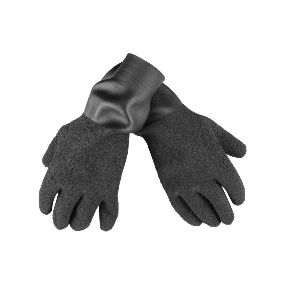 Dry Gloves with seal, Kleur: Black, Maat: S (20-21 cm)