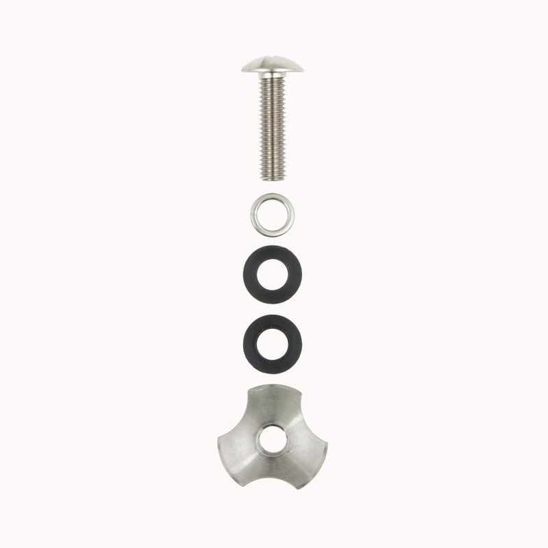 Screw TITANIUM SILVER for single tank adapter