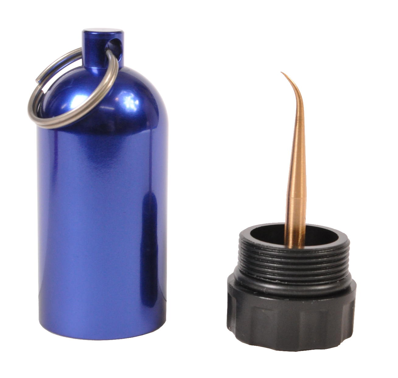 Aluminum Scuba Tank Key Ring w. Tool