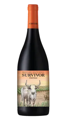 rode wijn Survivor Pinotage 2023 uit Swartland Zuid-Afrika