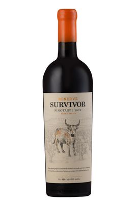 rode wijn Survivor Reserve Pinotage 2022 uit Swartland Zuid-Afrika