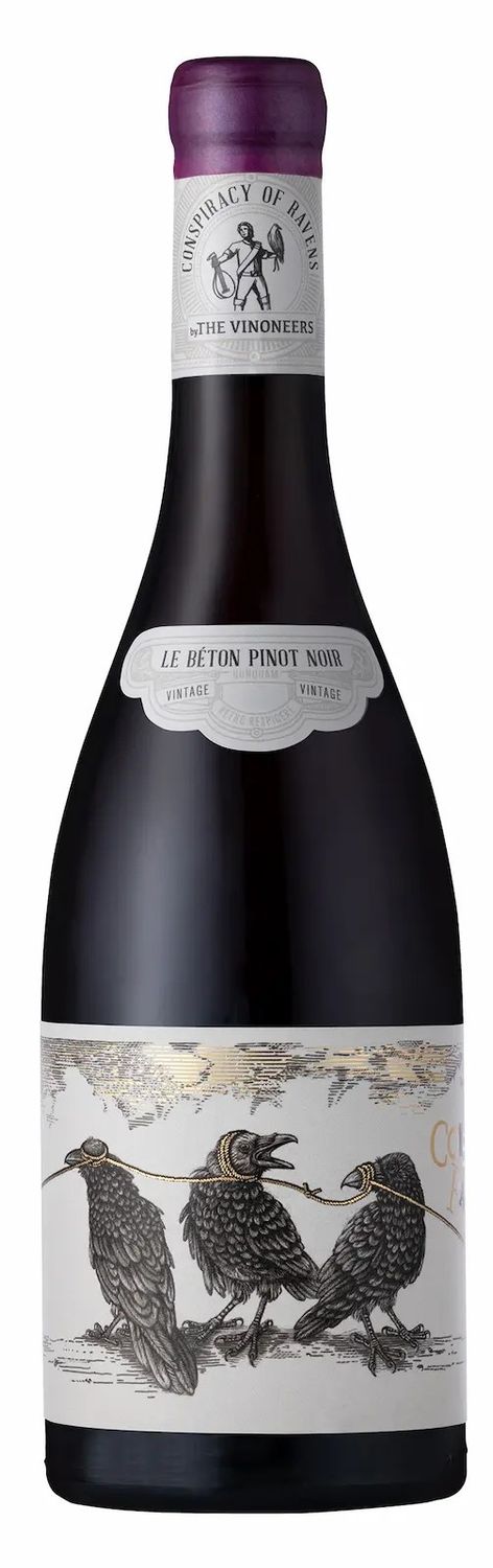 rode wijn the vinoneers conspiracy of ravens le béton pinot noir uit stellenbosch, zuid-afrika te koop bij vinenco
