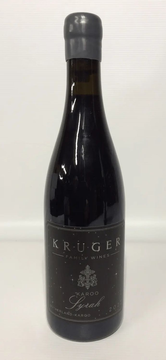 rode wijn Kruger family wines karoo syrah uit westkaap, zuid-afrika verkrijgbaar bij vinenco