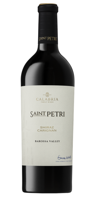 fles rode wijn calabria saint petri shiraz carignan australië te koop bij vinenco