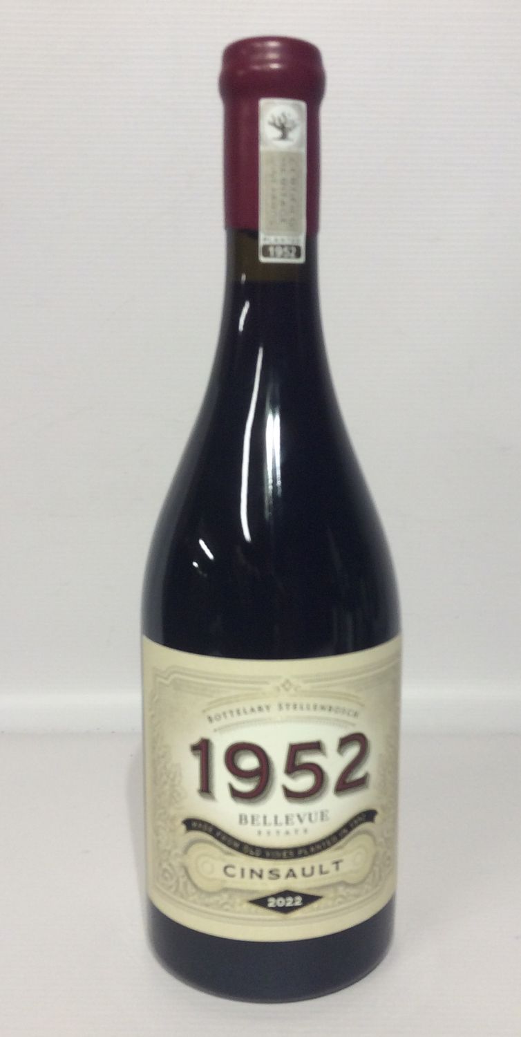 rode wijn Bellevue Heritage Cinsault 1952 uit Stellenbosch zuid-Afrika verkrijgbaar bij Vinenco