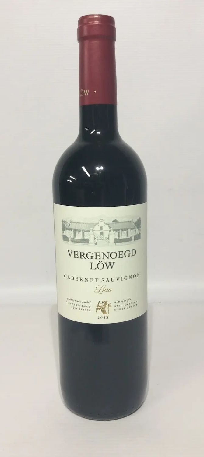 rode wijn vergenoegd low cabernet sauvignon lara uit swartland, zuid-afrika te koop bij vinenco