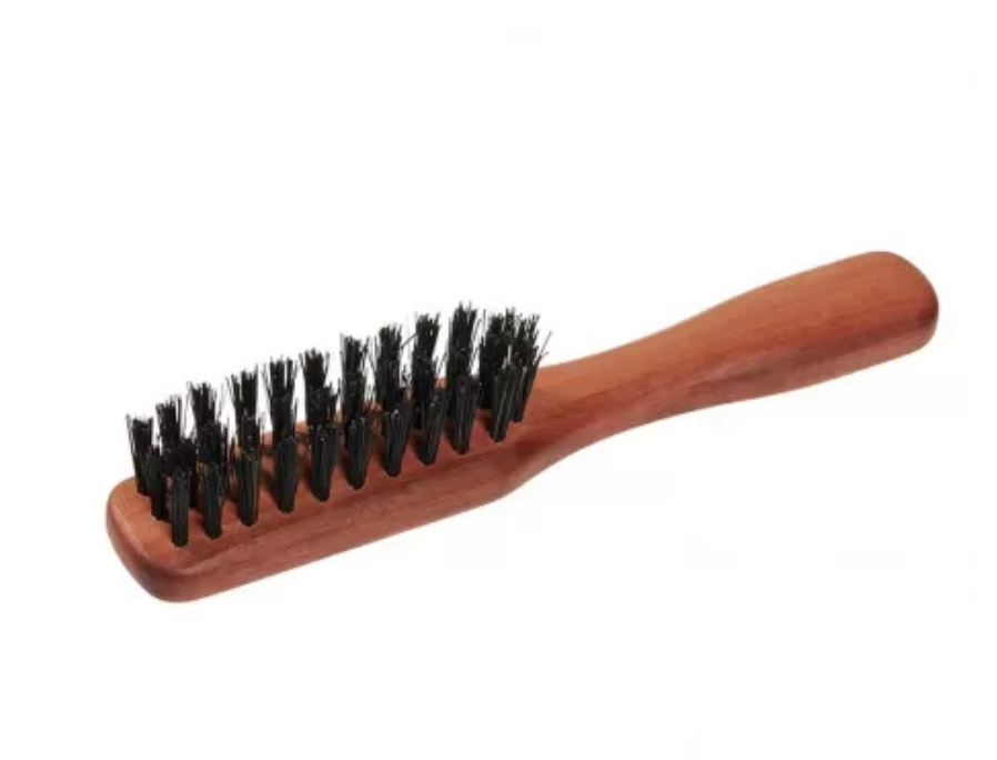 Brosse à Barbe avec Manche en Bois de Poirier - Poils de Sanglier