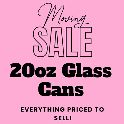 20oz Glass Cans