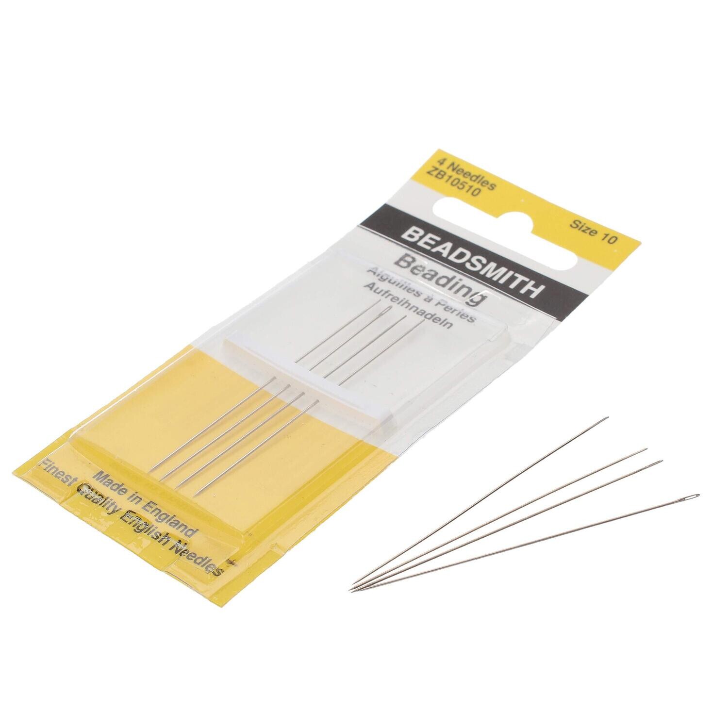 Beading Needles Size #10 - 4 pack