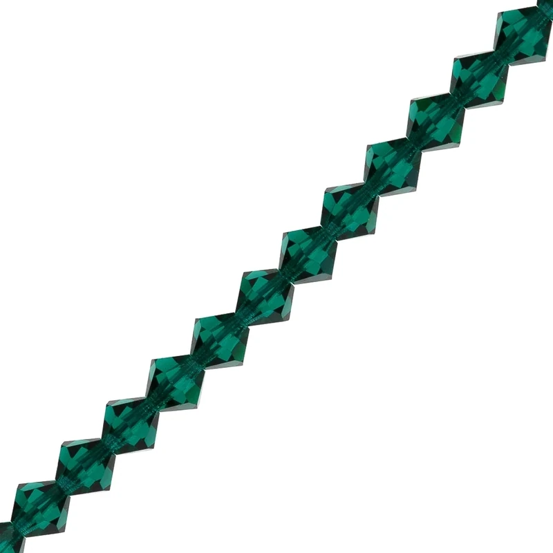 Preciosa Crystal 3mm Bicone Emerald - 42 pieces