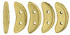 Crescent Bead - Matte Metallic Flax Crescent Bead - Matte Metallic Flax