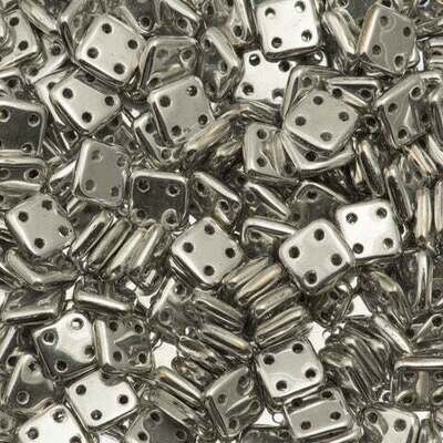 Quadra Tile Bead - Silver Quadra Tile Bead - Silver
