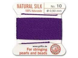 Griffin Silk Cord: Amethyst Size #10