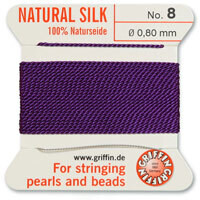 Griffin Silk Cord: Amethyst Size #8