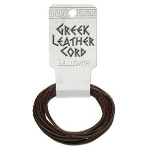 1.5mm Brown - Greek Leather Round Cord