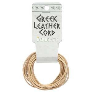 1.5mm Natural - Greek Leather Round Cord