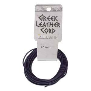 1.5mm Amethyst - Greek Leather Round Cord