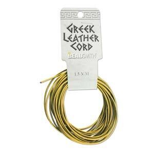 1.5mm Yellow - Greek Leather Round Cord