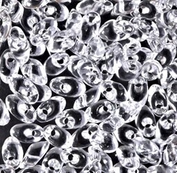 Long Magatama 4x7mm - Crystal