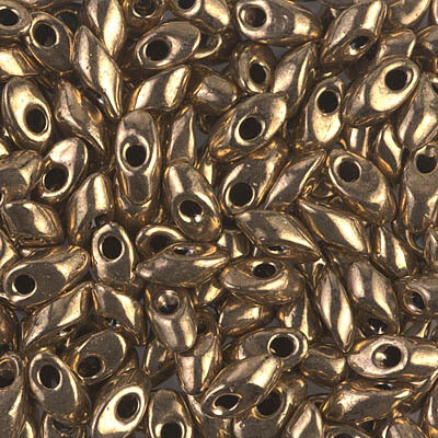 Long Magatama 4x7mm Bead: Metallic Dark Bronze