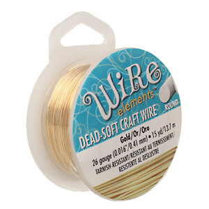 Craft Wire:  26ga Gold 