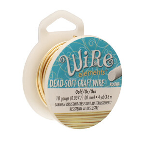 Craft Wire:  18ga Gold 