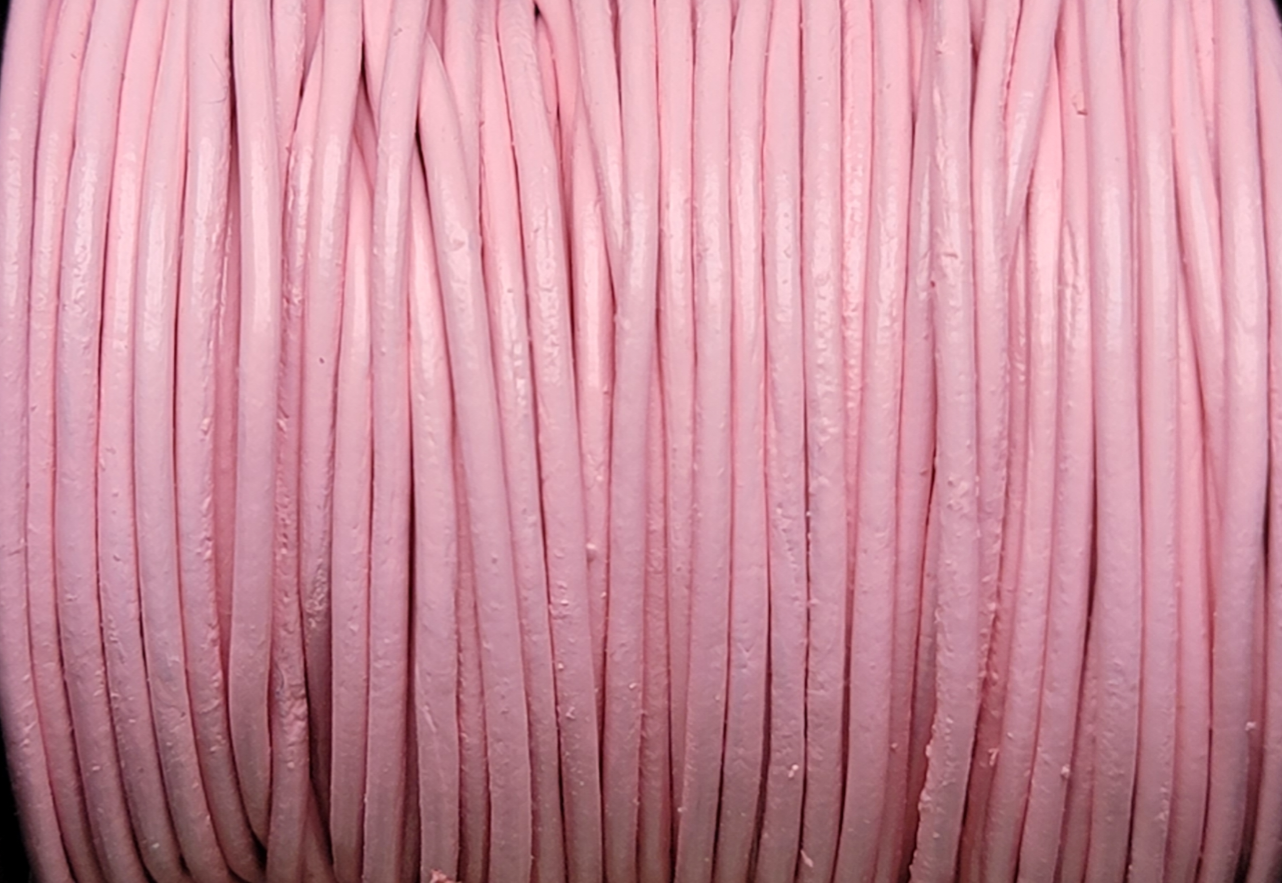 1mm Indian Leather - Light Pink (sold by the yard)